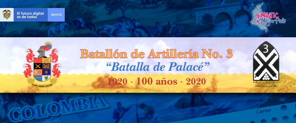 MinTIC lanza estampilla para conmemorar los 100 años del Batallón de Artillería No. 3 ‘Batalla de Palacé’ MinTIC lanza estampilla para conmemorar los 100 años del Batallón de Artillería No. 3 ‘Batalla de Palacé’