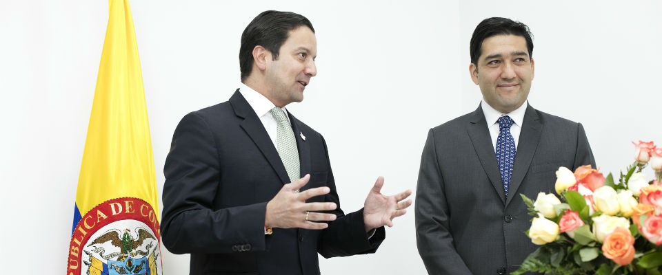 David Luna en la posesión de Comisionado Experto de la CRC Germán Bacca