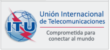 Banner a la Unión Internacional de Telecomunicaciones