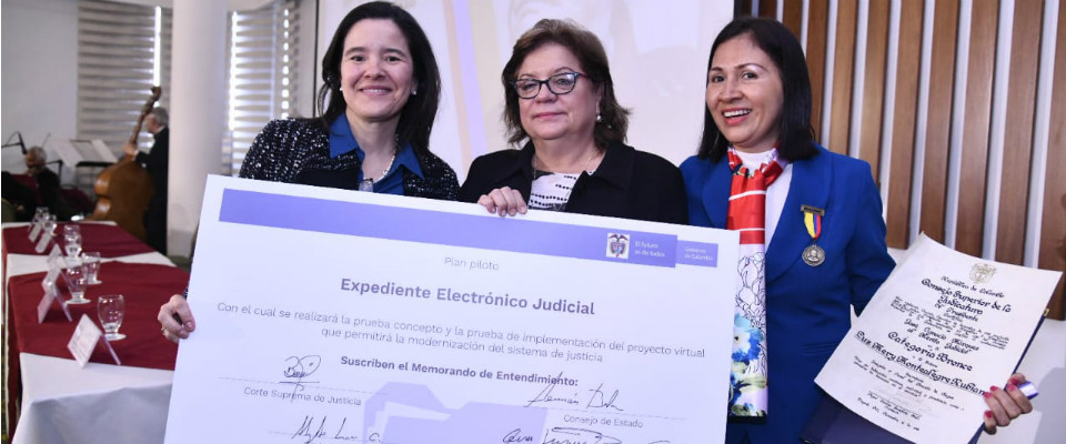 Gobierno y Rama Judicial le apuestan a la transformación de la justicia con el piloto 'Expediente Electrónico Judicial' Gobierno y Rama Judicial le apuestan a la transformación de la justicia con el piloto 'Expediente Electrónico Judicial'