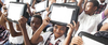 Niños en entrega de Tabletas para Educar en Córdoba